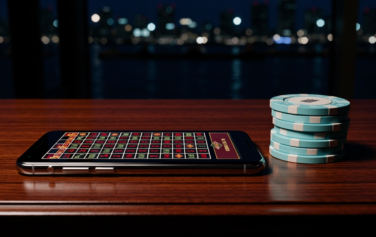 Simulacro de interfaz de casino de alta gama
